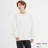 BaLuoShang日单大尖货 新型空气层潮落肩袖宽松纯色基打底圆领套头卫衣男女卫衣