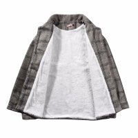 BaLuoShang冬季外套男韩版学生港风中长款格子风衣秋冬男装文艺加绒毛呢大衣毛呢大衣