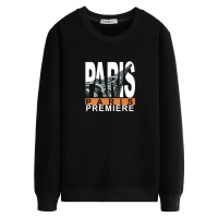 BaLuoShang冬季加绒保暖无帽子卫衣男圆领宽松长袖不带帽绒衣潮青年套头卫衣