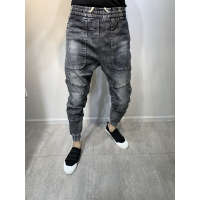 BaLuoShang网红同款男士牛仔裤紧身休闲束脚裤修身小脚潮社会精神小伙韩版裤牛仔裤