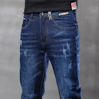 BaLuoShang牛仔裤男修身秋冬款弹力小脚裤子男韩版潮流青年百搭潮牌休闲长裤牛仔裤