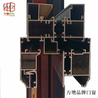 【上海万增品牌门窗】85型金钢网一体断桥铝节能平开内倒窗 飘窗中空节能玻璃窗订制服务