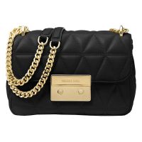 迈克.科尔斯(MICHAEL KORS)mk女包 小号羊皮格纹金链条单肩斜挎包 30S7GSLL1L