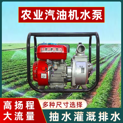 汽油机水泵农用抽水机高扬程回固342寸自吸柴油抽水泵消防灌溉农业