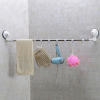 浴室强力吸盘毛巾架卫生间免打孔毛巾架单杆吸盘式厨房置物架