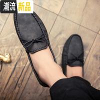 春季豆豆鞋休闲潮流百搭潮鞋懒人一脚蹬驾车男鞋社会精神小伙皮鞋 广赫休闲鞋
