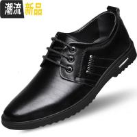 小皮鞋男潮流英伦青年学生真皮休闲鞋商务正装潮鞋子韩版男鞋单鞋  广赫