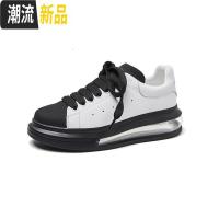 厚底真皮小白鞋女ins潮2020新款百搭增高松糕鞋气垫老爹休闲板鞋 广赫休闲鞋