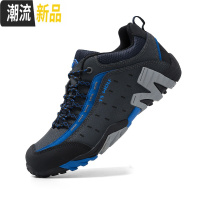 广赫春季真皮户外休闲男鞋防水防滑登山鞋跑步鞋运动鞋休闲爬山旅游鞋 广赫休闲鞋