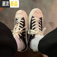 许刘芒 ins灯芯绒复古开口笑鞋头学生百搭帆布鞋女秋季新款板鞋潮  广赫