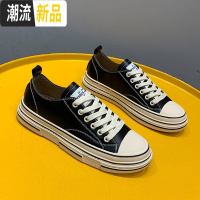 板鞋女ins潮2020春季新款韩版百搭厚底鞋子帆布鞋真皮小白鞋女鞋  广赫