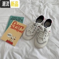 许刘芒 ins超火百搭复古小白鞋ins板鞋女韩版ulzzang学院风帆布鞋  广赫