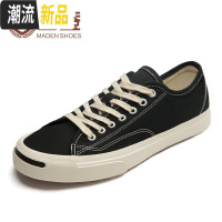 男鞋帆布鞋开口笑低帮男士休闲鞋板鞋韩版潮流百搭鞋子男潮鞋  广赫