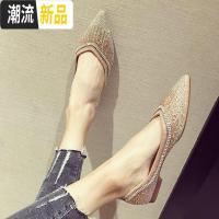 平底单鞋女鞋2020新款婚鞋新娘伴娘春款豆豆鞋尖头百搭浅口瓢鞋子 广赫