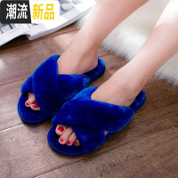 棉拖鞋女冬季2018新款可爱居家韩版室内厚底保暖家居家用毛拖鞋冬  广赫