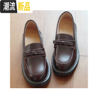 黛女子高校生JK制服鞋真皮软妹单鞋小皮鞋日系平底复古学院乐福鞋 广赫