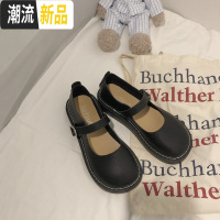 大头鞋原宿风单鞋圆头鞋娃娃鞋平底鞋森系复古文艺女鞋小清新女鞋 广赫