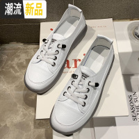 鞋子女2020春季新款网红学生小白鞋果冻底小雏菊休闲百搭港风板鞋 广赫帆布鞋