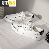 清新绿小白鞋女春季2020新款复古女鞋子百搭学生ins街拍潮鞋 广赫帆布鞋