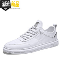 套脚小白鞋男鞋春季2020新款一脚蹬潮鞋韩版百搭潮流休闲板鞋白鞋  广赫