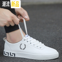 男鞋2020新款春季小白板鞋男士休闲帆布潮鞋韩版潮流学生百搭白鞋  广赫