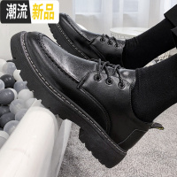 广赫2020新款春季男鞋韩版潮流大头休闲皮鞋男士百搭马丁皮靴港风潮鞋休闲鞋