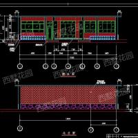 （厂家直营店）新版一层平房自建房屋施工图cad图1层新农村建筑结构带庭廊设计17m*8m（_7_2_2