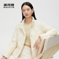 波司登2022新款时尚轻暖秋冬羽绒服立领简约纯色修身高品质羽绒