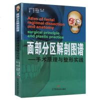 [全彩精装]面部分区解剖图谱手术原理与整形实践 王海平 面部解剖整形美容医生参考书 学美容韩国美容整形书籍 韩国整形