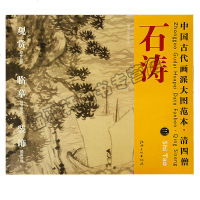 正版 中国古代画派大图范本 清四僧 石涛 三信着芒鞋作浪游图 水墨临摹范图高清大图画挂画写意山水入画集画册绘画教学