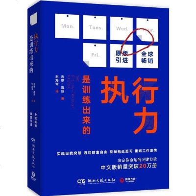 正版 执行力是训练出来的 吉恩·海登 励志 执行力 正能量书籍 成功心理学 入书籍 湖南文艺出版社