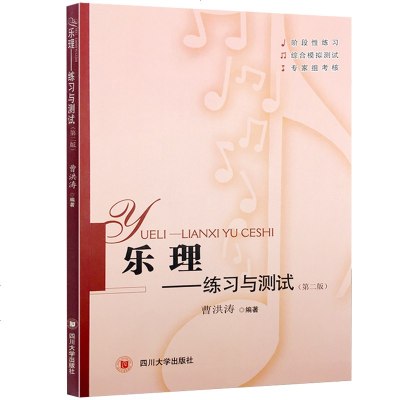 乐理:练习与测试 第二版 乐理知识基础教材 乐理专题训练与综合测试 基本乐理教程 音乐理论基础乐理知识基础教材自学乐