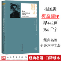 [厚422页384千字]钢铁是怎样炼成的 梅益译插图版 正版  人民文学出版社完整无删减版世界名著初中八年级下学校推
