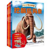 小小考古学家全4册 剑龙 霸王龙 3-6-9岁儿童学习科普知识挖掘骨骼化石拼装古生物 儿童启蒙认知百科全书 带小朋友