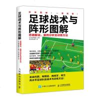 正版 足球战术与阵形图解:思路解说、案例分析及训练方法 掌握足球阵形和运用 足球专业训练教程书籍 足球战术技巧指