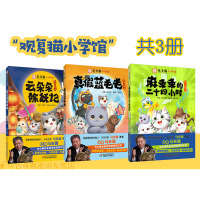 [正版 ]观复猫小学馆3册云朵朵除妖记+真假蓝毛毛+麻条条的二十四小时3册马未都传统文化知识漫画书观复博物馆猫馆
