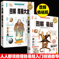 图解周易大全+图解易经书籍 古典文化风水八卦入精通中国哲学代表作易经起源 宗教易经入书fo