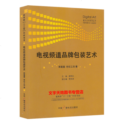 【正版 】电视频道品牌包装艺术 郭蔓蔓世纪工场著 数字艺术系列丛书 介绍电视频道的品牌战略 营销 等方法 中国广播