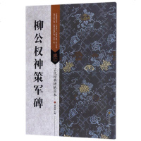 正版 古代经典碑帖善本:柳公权神策军碑 中国唐代楷书碑帖 毛笔书法 精工印制 艺术审美功能与学术功能 碑帖原尺