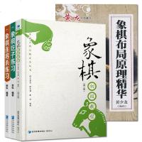 正版 象棋初级教程 第二版+象棋布局原理精华+象棋吃子练习+象棋连将杀练习套装4册 象棋教学 象棋知识 经济管