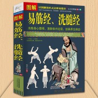 图解易筋经、洗髓经 易筋经 养生 达摩古法与少林功夫武术书籍图书 气功 内功 消除身心障碍清除体内垃圾经典