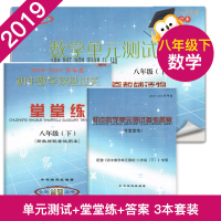 2018-2019年初中数学单元测试+堂堂练+参考答案 八年级下/8年级第二学期 光明日报出版社 配套上海八年级下册