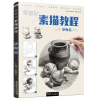 正版新书 零基础 素描教程静物篇 从零起步绘画入水果陶罐美术教程书籍明暗组合画法高清范例步骤绘画书知识训练书 安徽