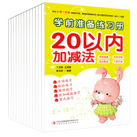 全套13本学前准备练习册拼音描红本学写汉字数字0-1-100笔画笔顺偏旁部首10-20以内加减法/应用题学前班教材幼