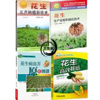 4册花生高效栽培+花生病虫害原色图谱+花生生产全程机械化技术+花生高产种植新技术 花生栽培种植技术大全书籍种花生书花