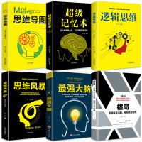 正版全6册简单快速有效提升思维逻辑增强记忆力的书思维风暴超级记忆术思维导图逻辑思维大脑格局 左右脑开发思维训练畅
