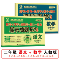 2册二年级上RJ人教版语文数学期末冲刺100分精选周考月考单元考期中期末教材同步训练试卷全国重点小学试卷2年级小学生