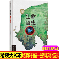 生命简史绘本中国原创动漫出版大奖从宇宙起源到人类文明解读正版儿童科普图画书3-6-9岁给孩子的生命简史百科大全书9-