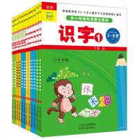 幼小衔接标准整合教材全12册 数学+拼音+识字 3~6岁宝宝学龄前启蒙认知 智力开发 幼儿园识字拼音教材 同步练习