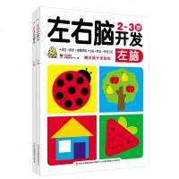 全套2册 宝宝2-3岁左右脑开发 全脑思维游戏3专注力阶梯训练书4两岁二三岁学前教育图书籍6幼儿童益智力潜能早教启蒙